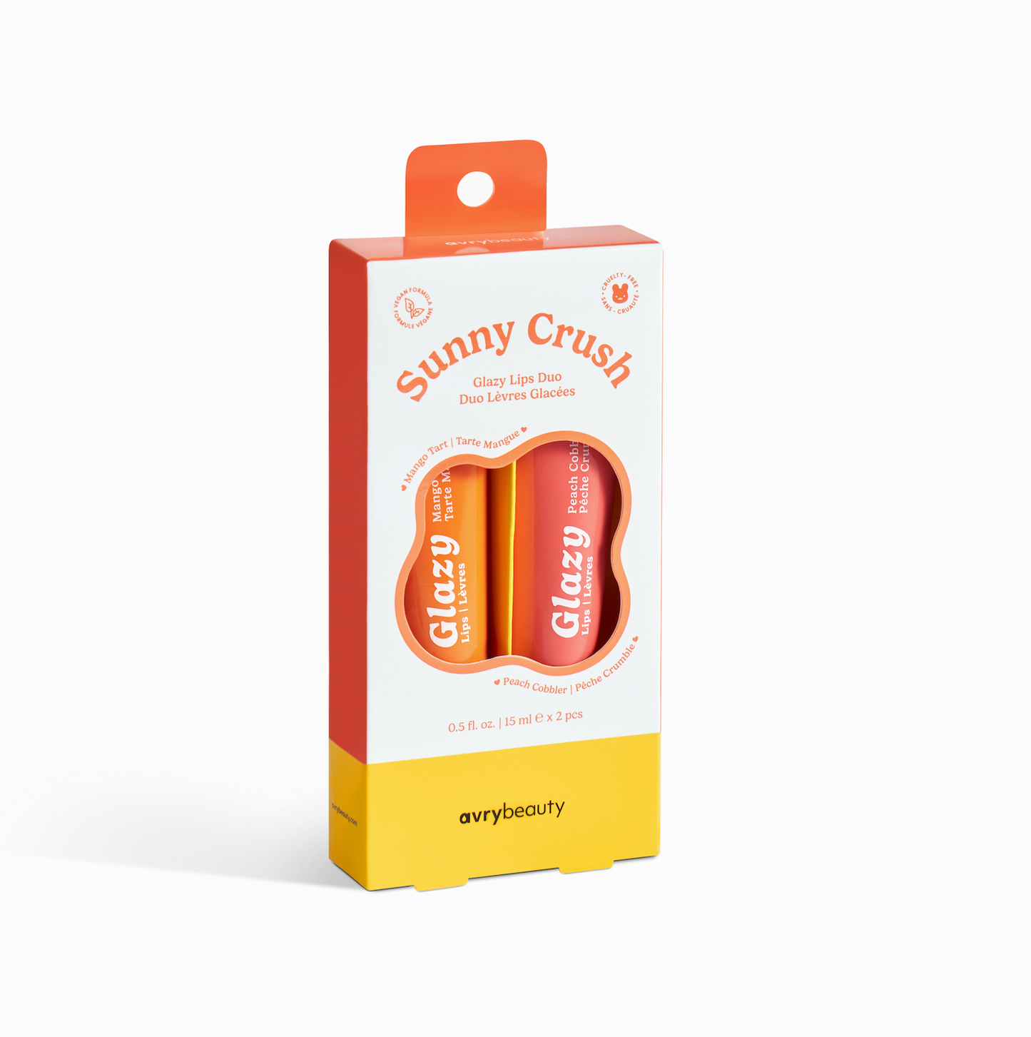 Glazy Lips DUO | Sunny Crush 2pc Mango Tart/Peach Cobbler