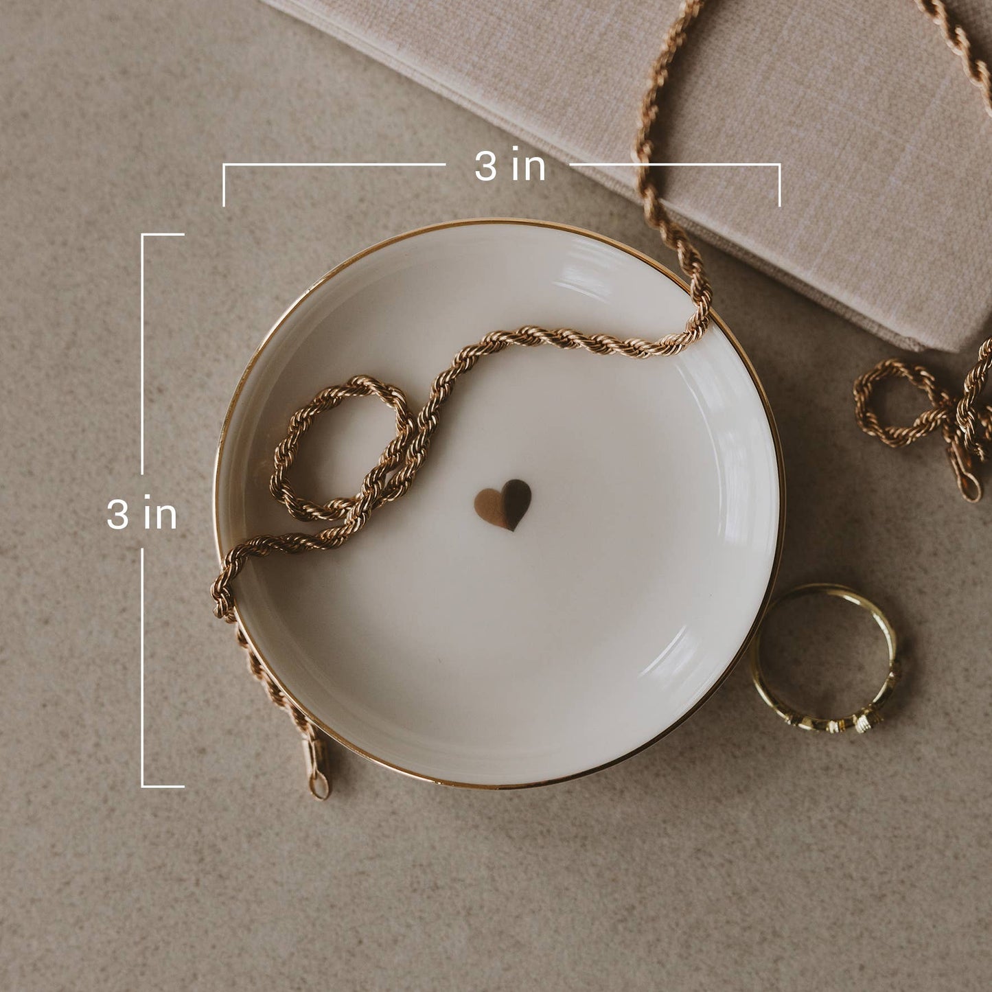 Sweet Water Decor | Gold Heart Jewelry Dish