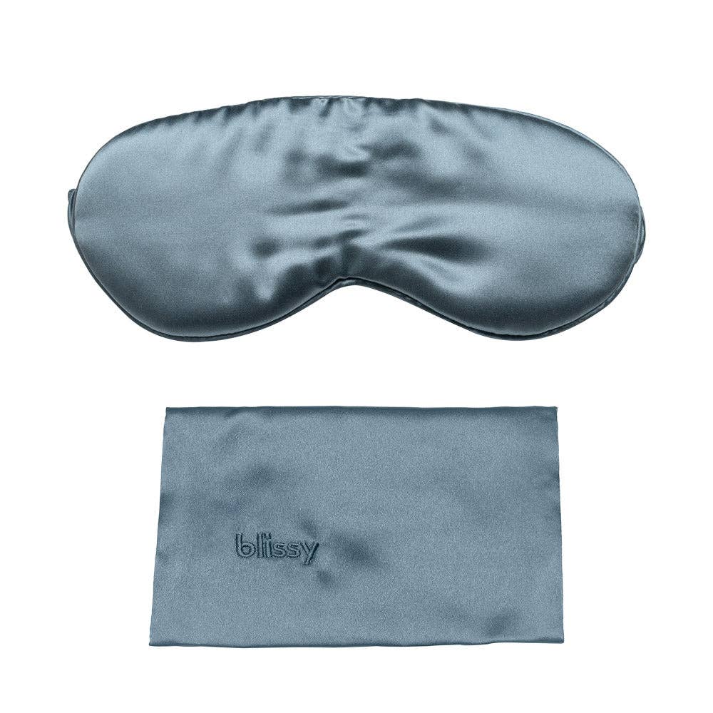 Blissy Silk Sleep Mask | Ash Blue