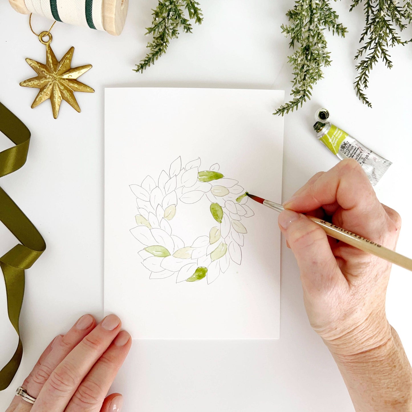 Paint-Your-Own Christmas Card Set