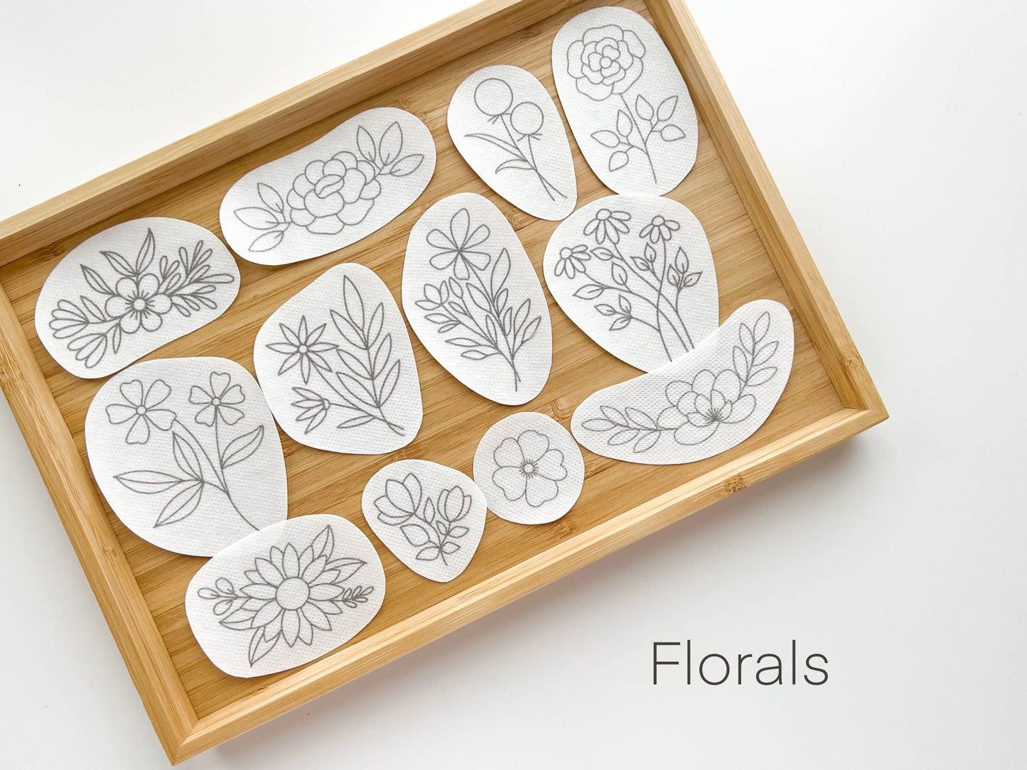 Stick & Stitch Embroidery Patterns – 12–15 Designs | Peel, Stick, Stitch & Wash Away