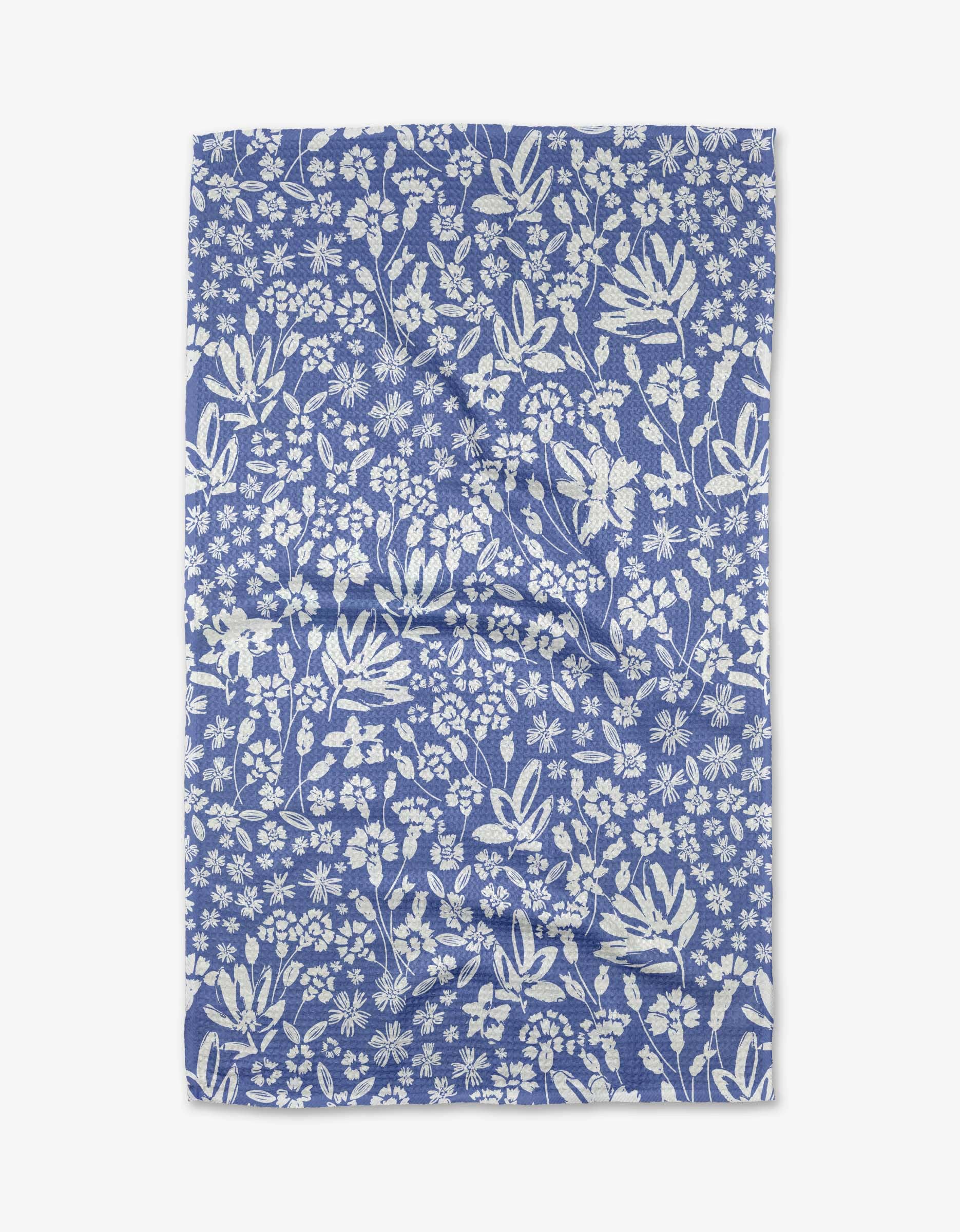 Floral patterned fabric on a white background