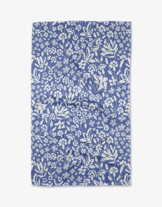 Floral patterned fabric on a white background