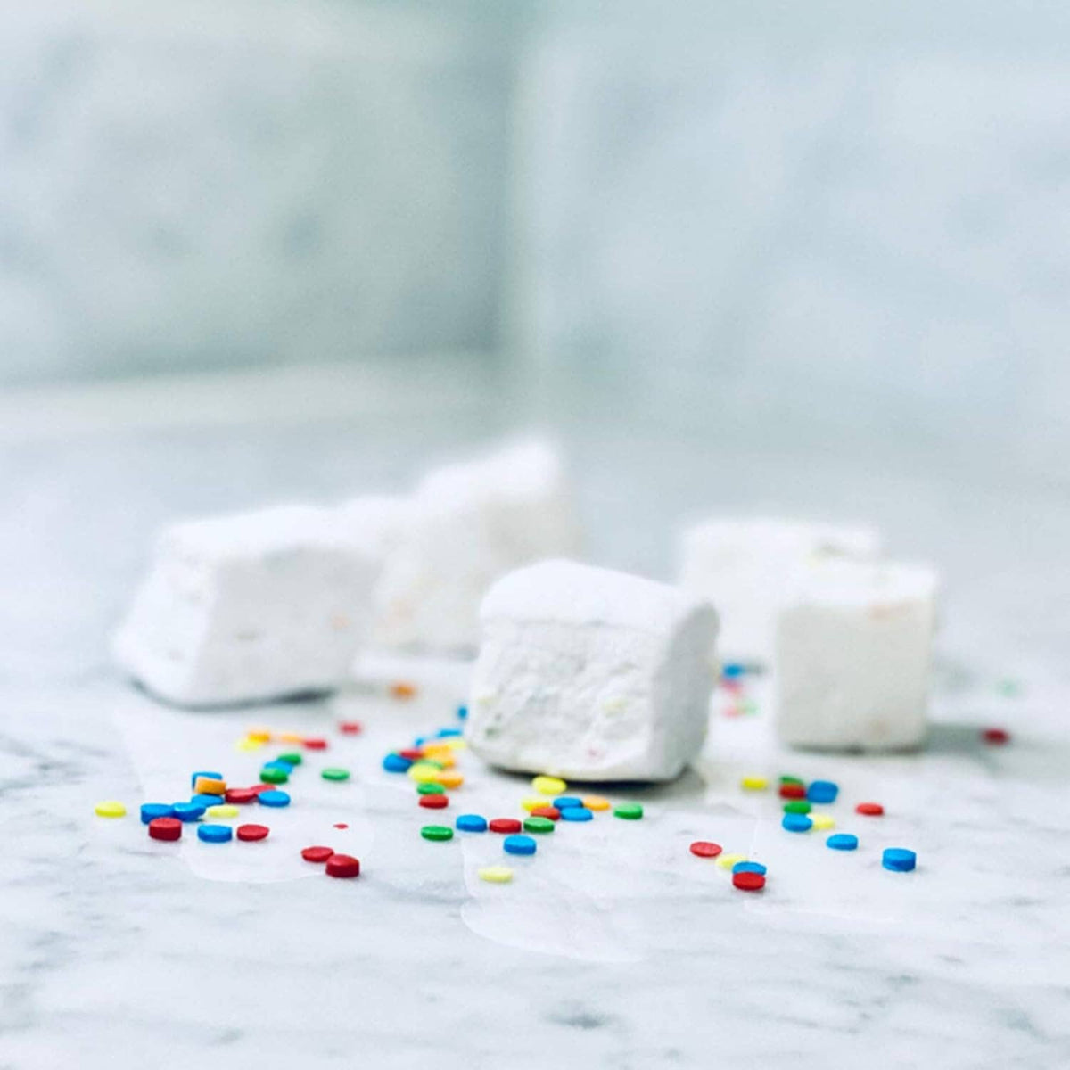 Handmade All-Natural Marshmallows - Birthday Cake - 4 oz Bag