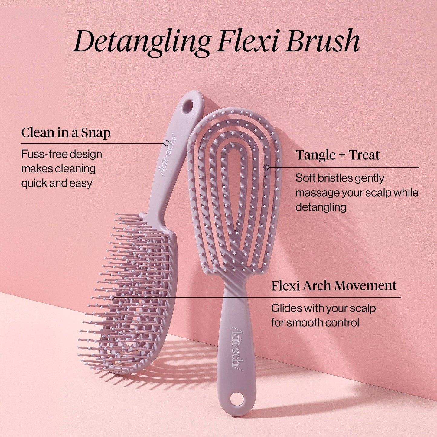 Detangling Flexi Brush | Soft Violet