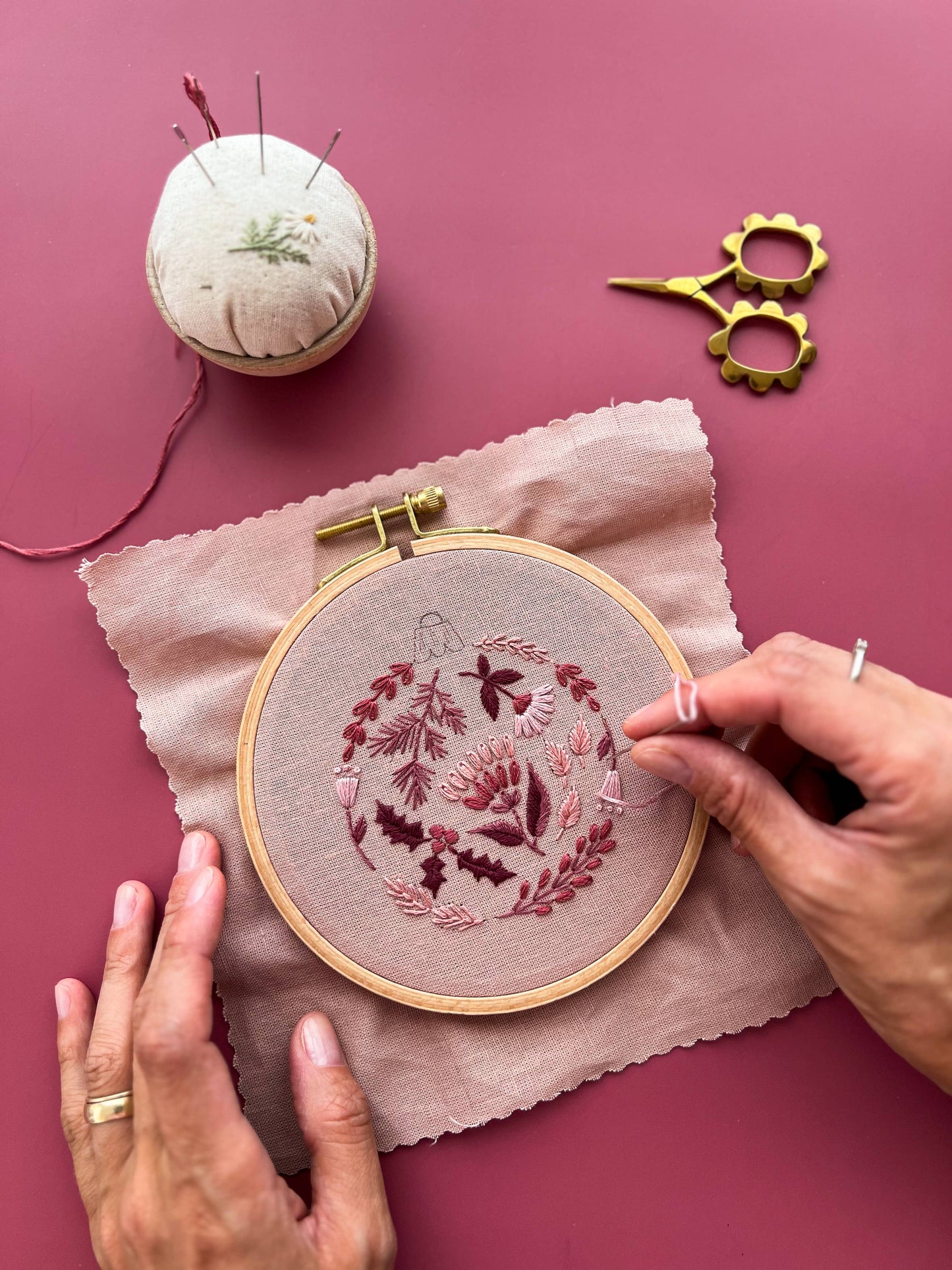 Embroidery Kit | Christmas Bauble Tree Ornament