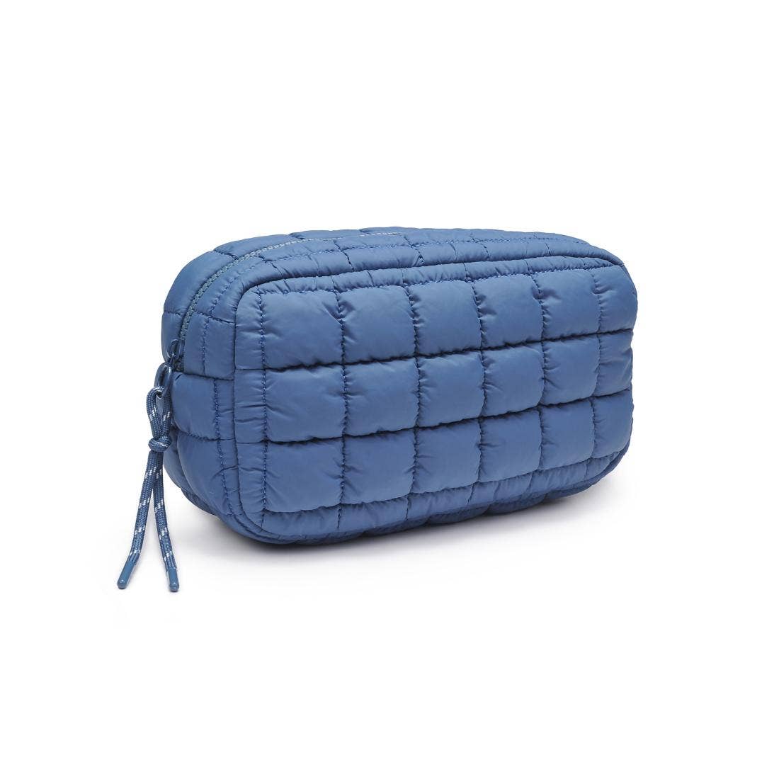 The Cloud Nine Quilted Puffer Nylon Cosmetic Pouch