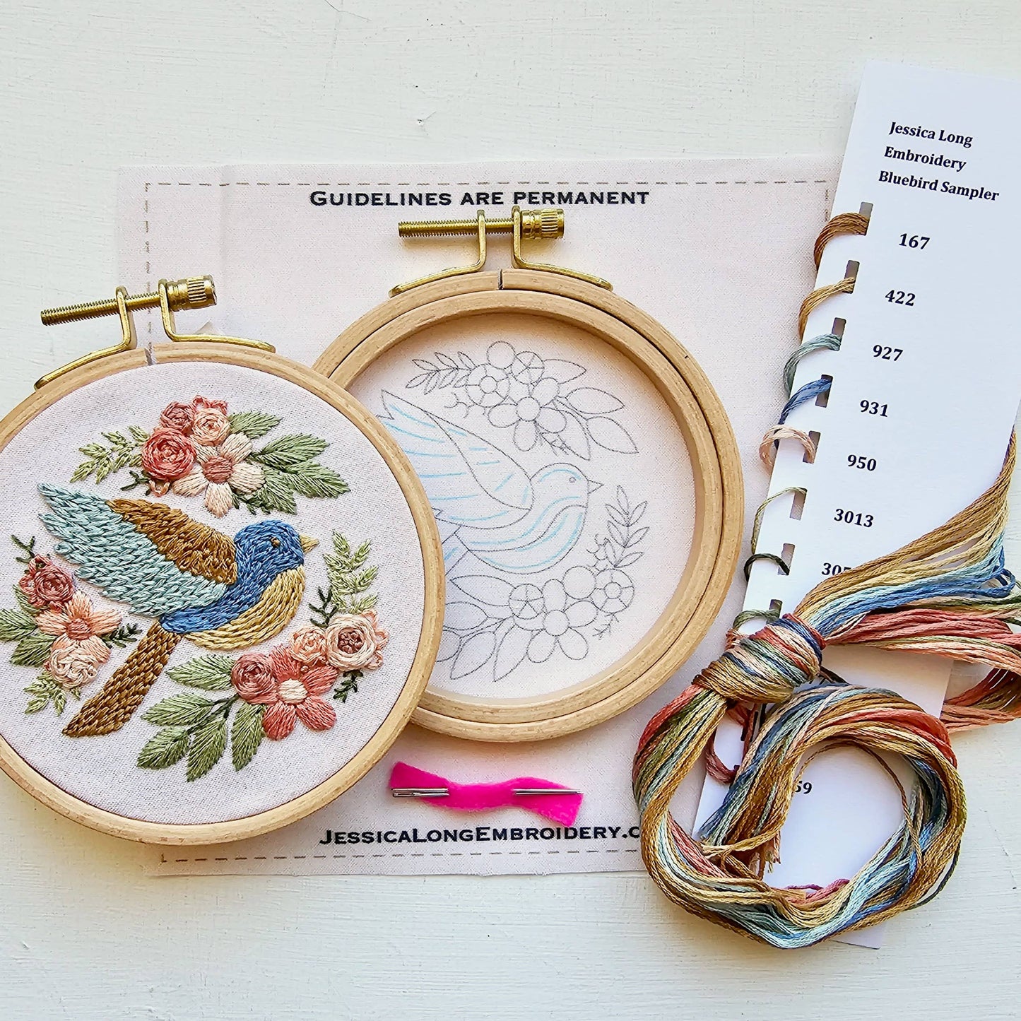 Beginner Embroidery Kit | Bluebird