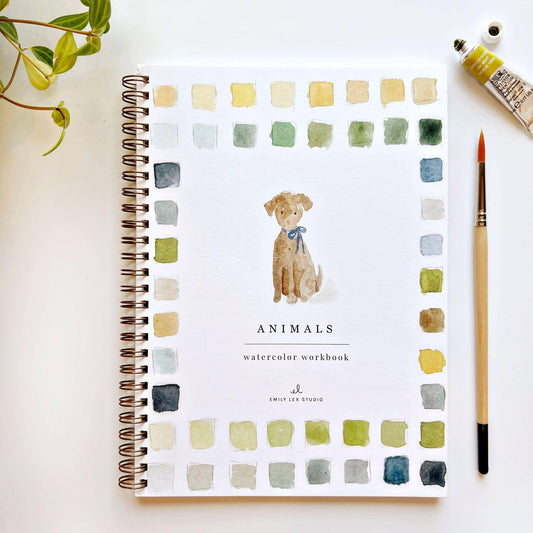 Paint-Your-Own Animal Watercolor Book