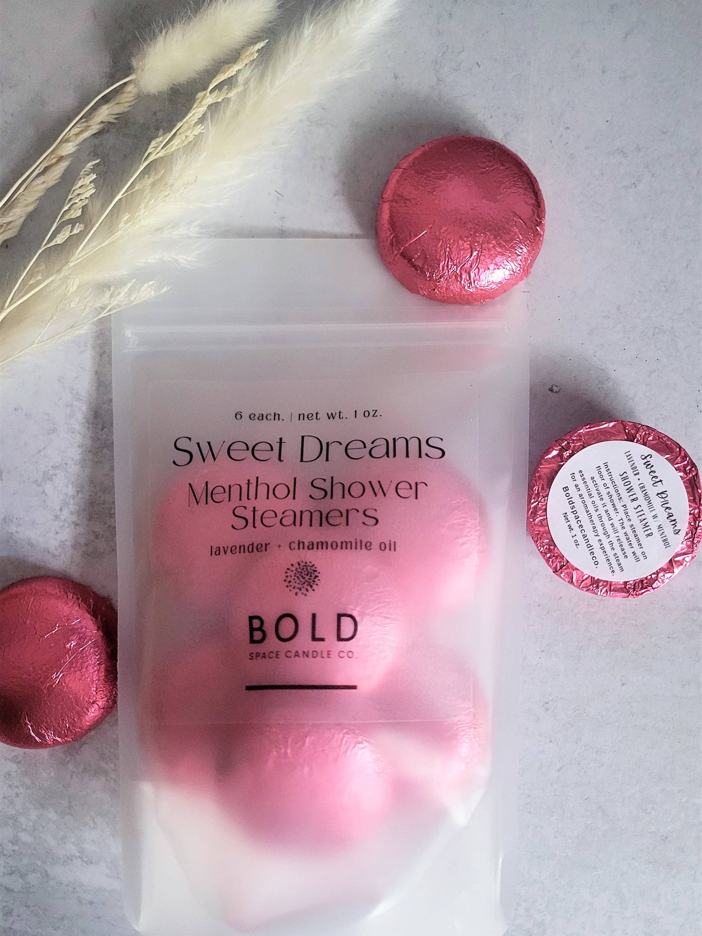 Sweet Dreams | Chamomile + Lavender Menthol Steamers | 6 pack