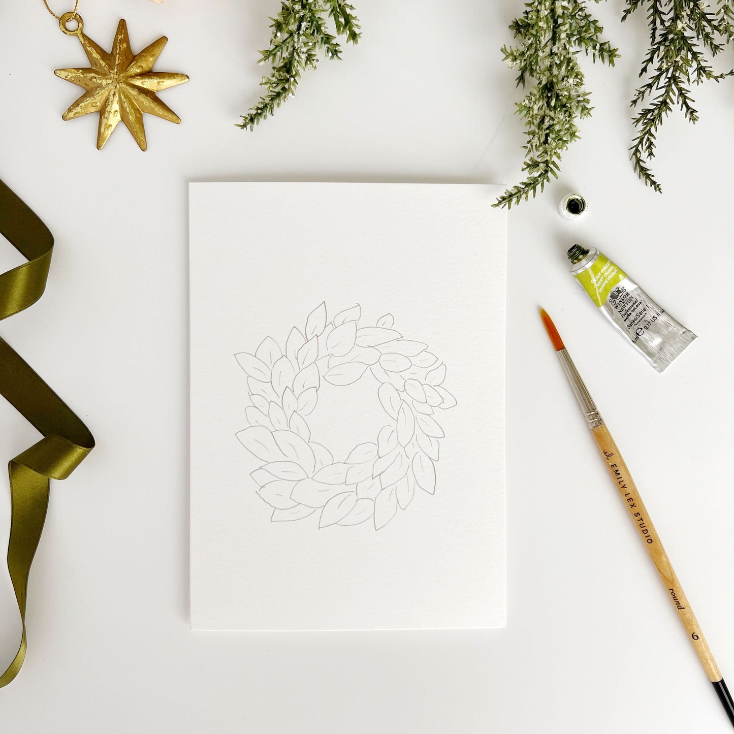 Paint-Your-Own Christmas Card Set