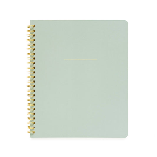 Office Green Spiral Notebook – 50 Lined Pages – Compact & Stylish