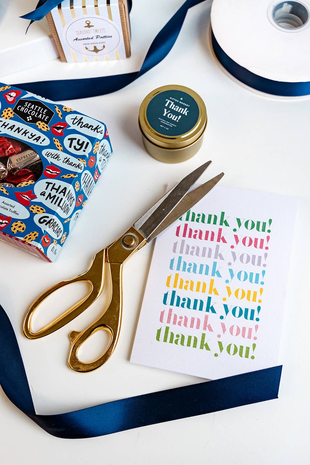 Thank You! Soy Candle | 4 oz Gold Travel Gift Tin