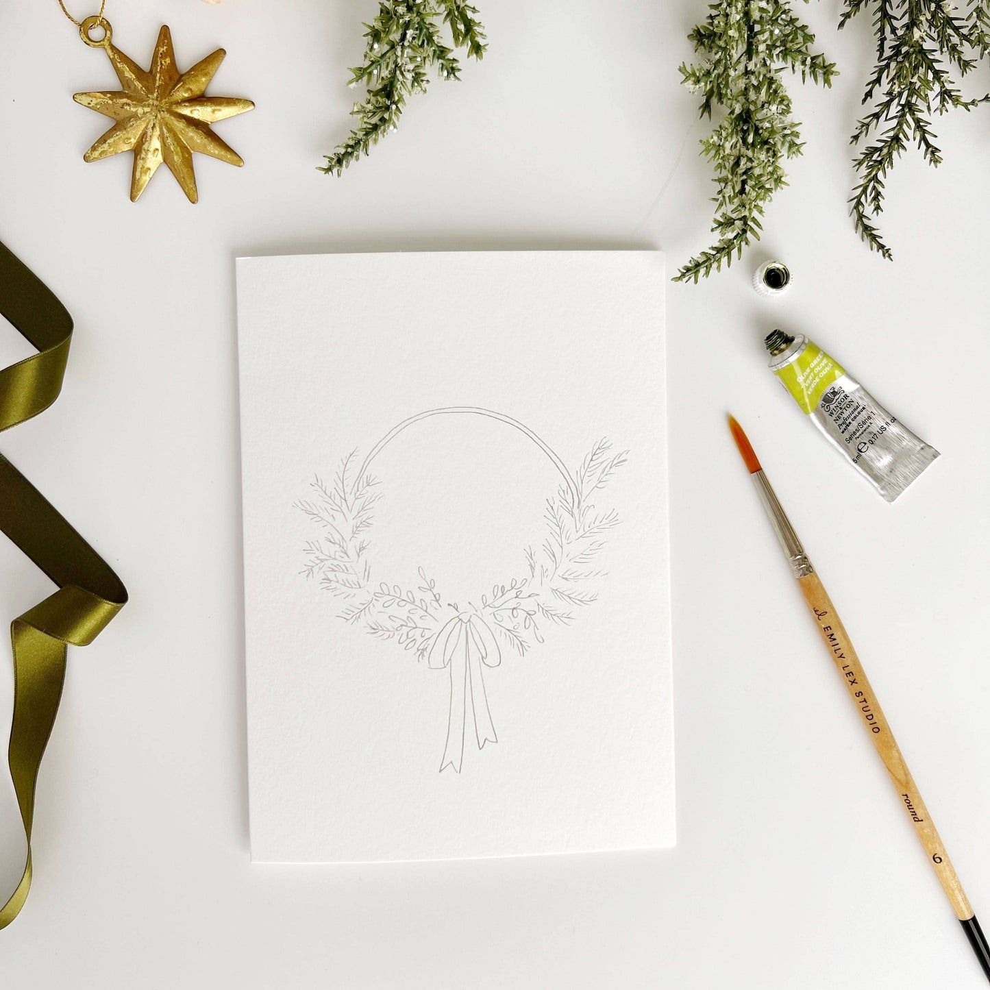 Paint-Your-Own Christmas Card Set