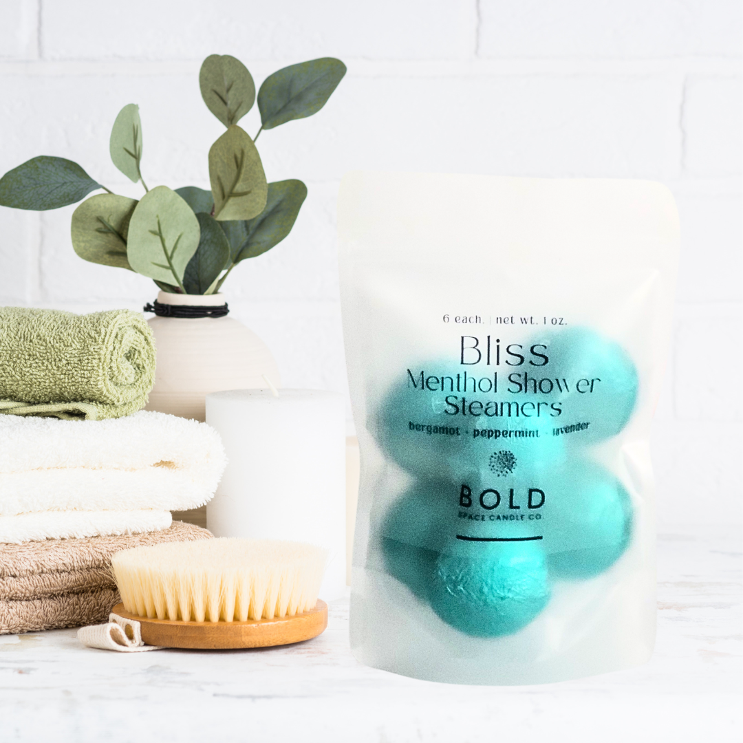 Bliss Shower Steamers |  Bergamot + Peppermint + Lavender | 6 pack