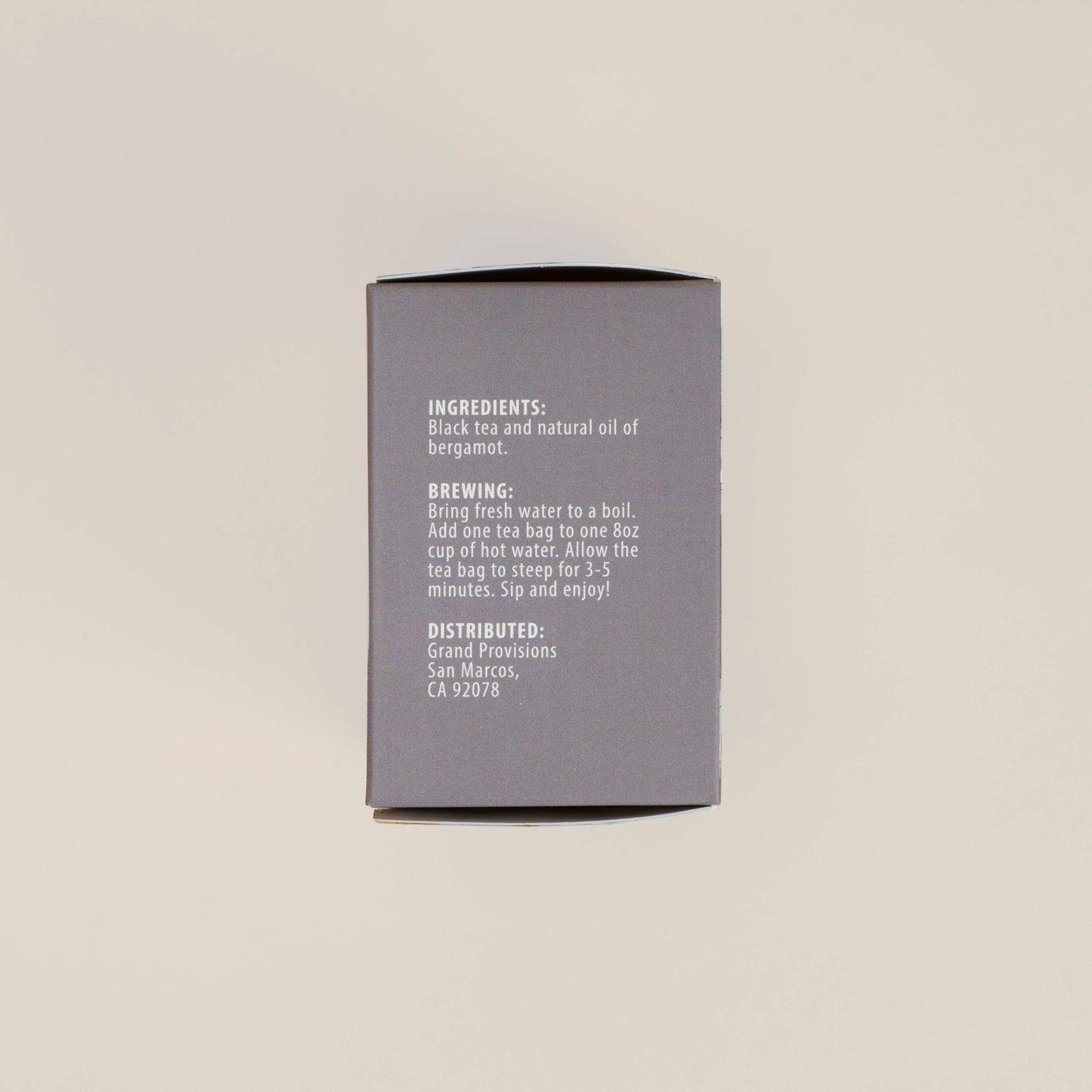 Grand Provisions Classic Earl Grey |  Black Tea (5 pyramids)