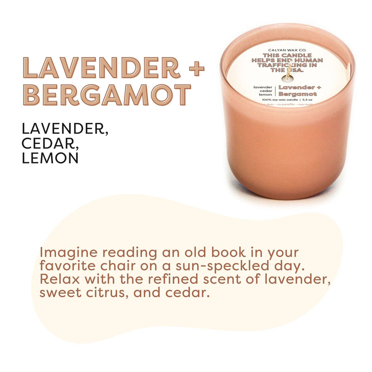 Lavender + Bergamot | Dignity Series Soy Candle