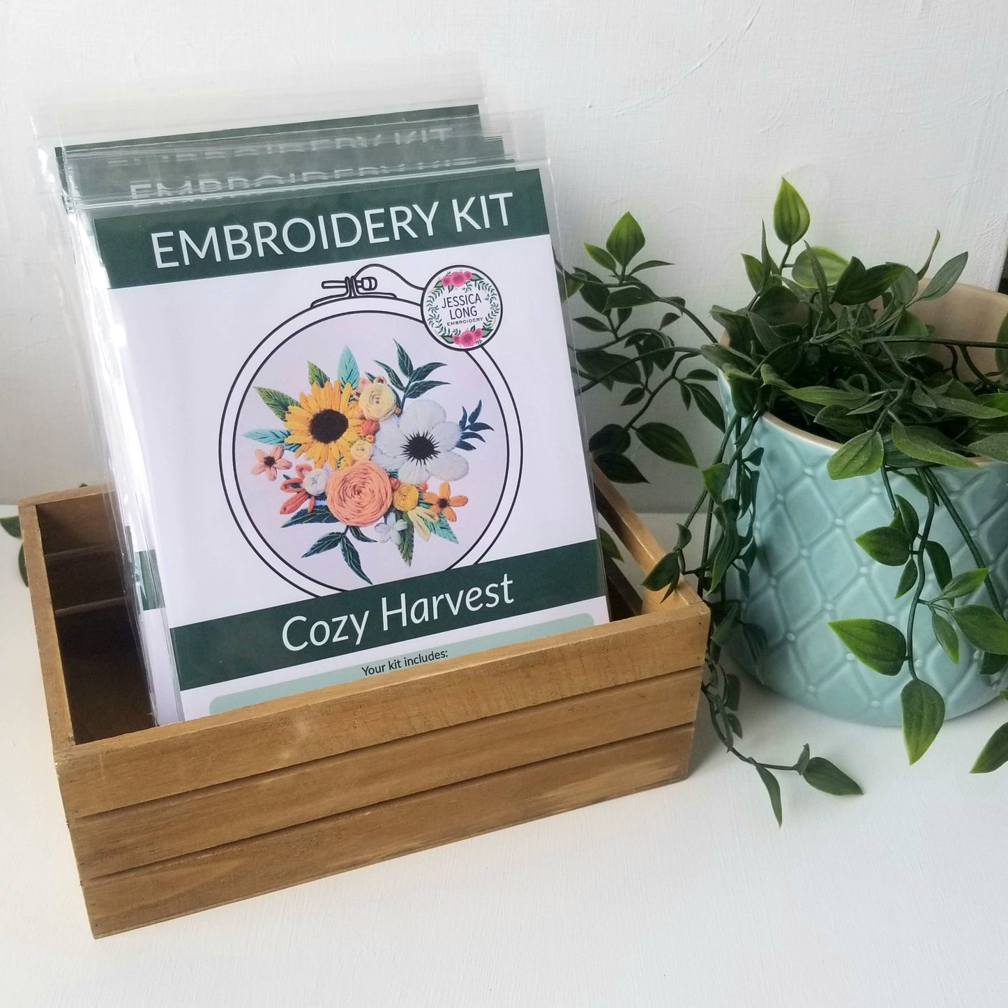Beginner Embroidery Kit | Cozy Harvest