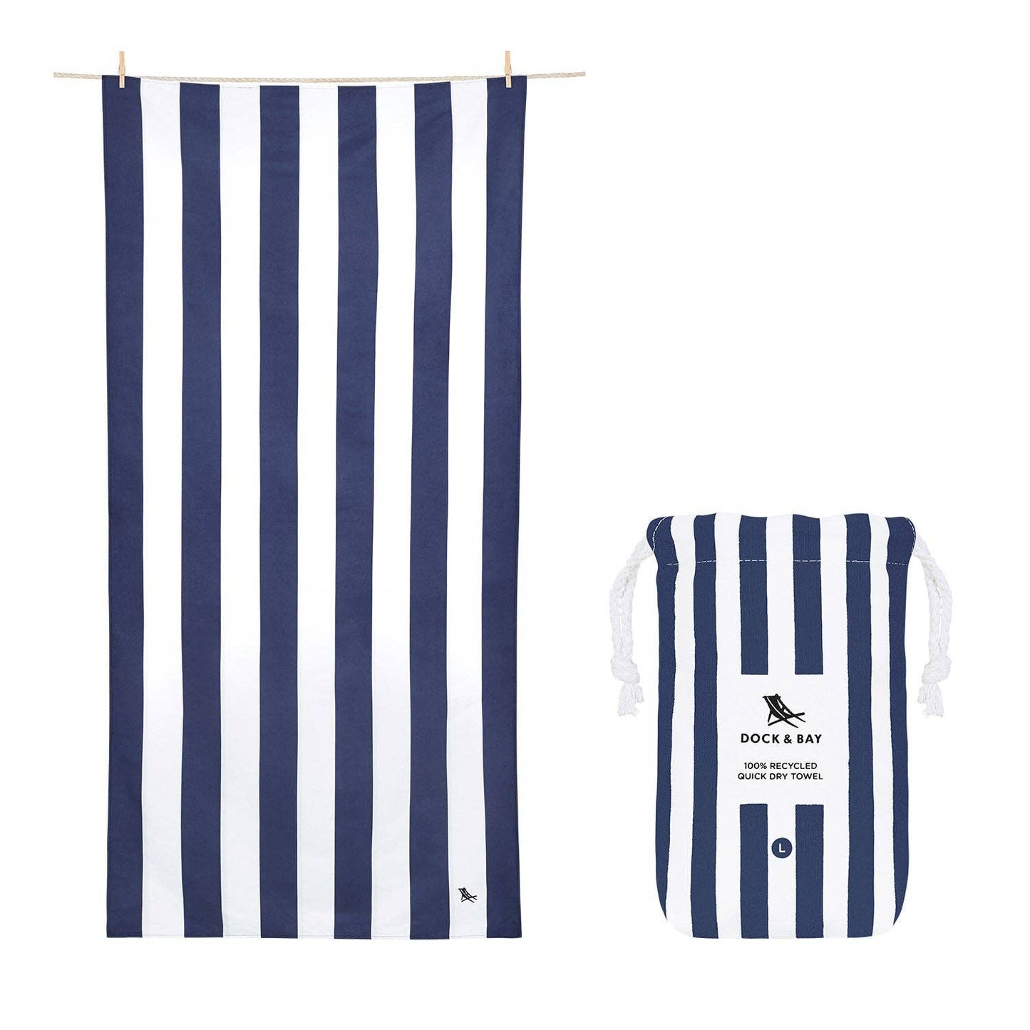 Dock & Bay Quick Dry Towels | Cabana | Whitsunday Blue