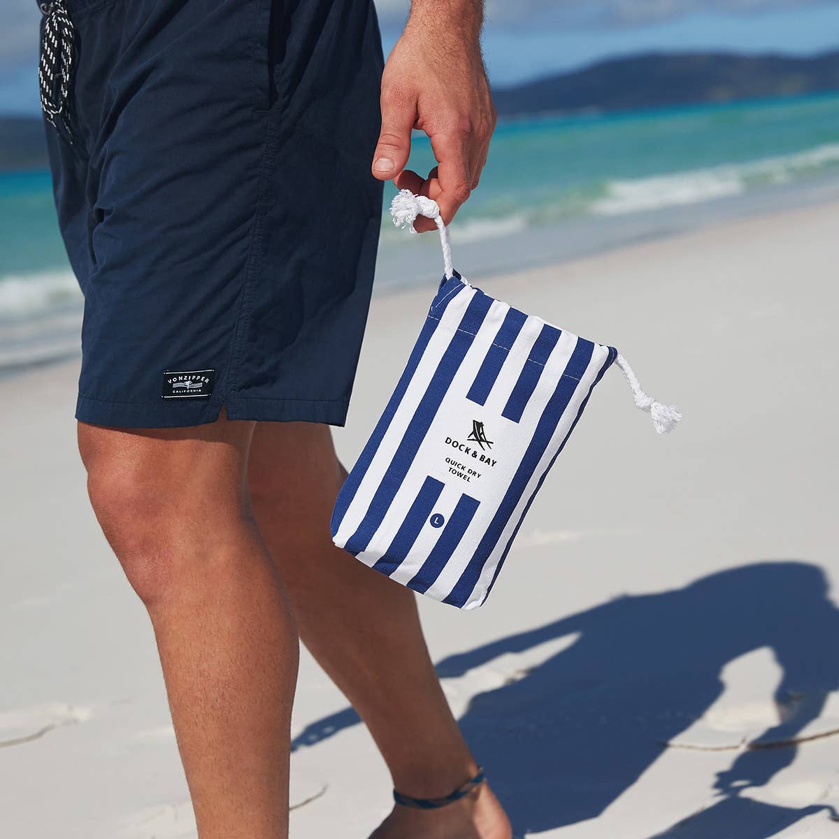 Dock & Bay Quick Dry Towels | Cabana | Whitsunday Blue