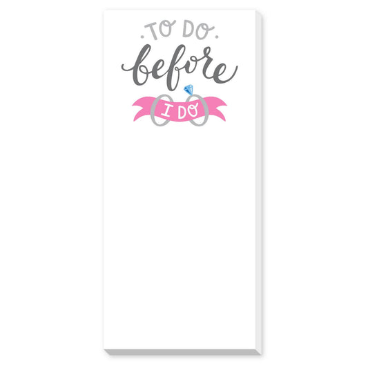 Notebook with 'To Do Before I Do' text on a white background